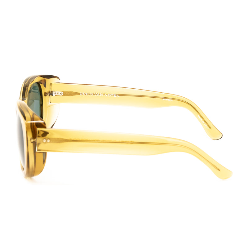 Dries Van Noten x Linda Farrow Yellow/Amber Sunglasses DVN21C13SUN