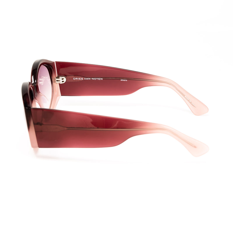 Dries Van Noten x Linda Farrow Burgundy Sunglasses DVN27C2SUN