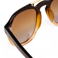 Dries Van Noten x Linda Farrow Dark Brown Sunglasses DVN55C13SUN