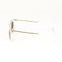 Dries Van Noten x Linda Farrow White/Gold Sunglasses DVN74C1SUN