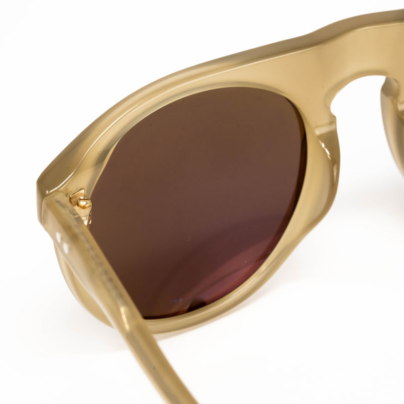 Dries Van Noten x Linda Farrow Beige Sunglasses DVN91C2SUN