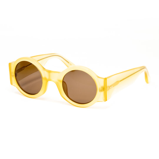 Dries Van Noten x Linda Farrow Yellow Sunglasses DVN98C11SUN