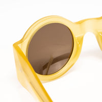 Dries Van Noten x Linda Farrow Yellow Sunglasses DVN98C11SUN