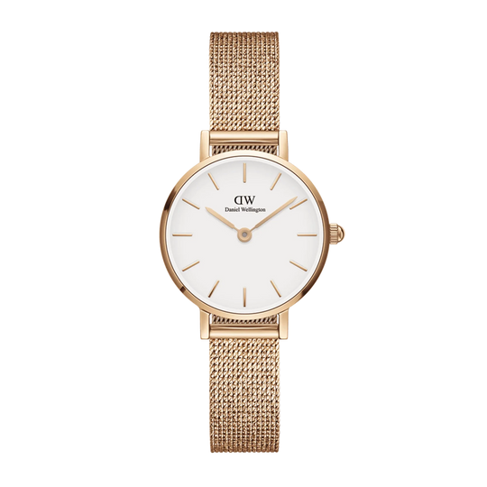 Daniel Wellington Petite Pressed Melrose Ladies Rose Gold Watch DW00100447