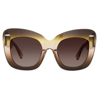 Erdem x Linda Farrow Olive/Brown Sunglasses EDM24C2SUN