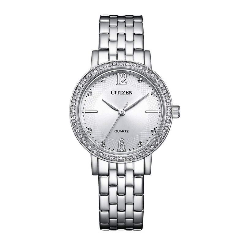 Citizen Ladies' 31mm Crystal Dress Watch Silver