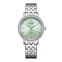 Citizen Green 31mm Crystal Ladies Dress Watch