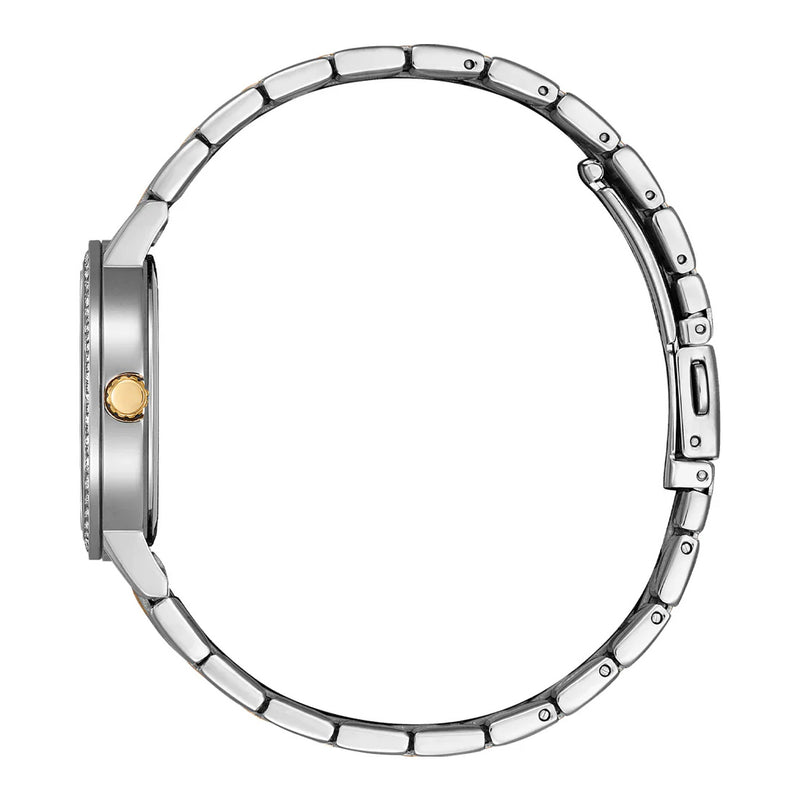 Citizen Ladies' Blue Crystal 31mm Two-Tone Dress Watch
