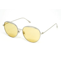 Jimmy Choo Women's Sunglasses Round Silver/Yellow ELLO/S DYG