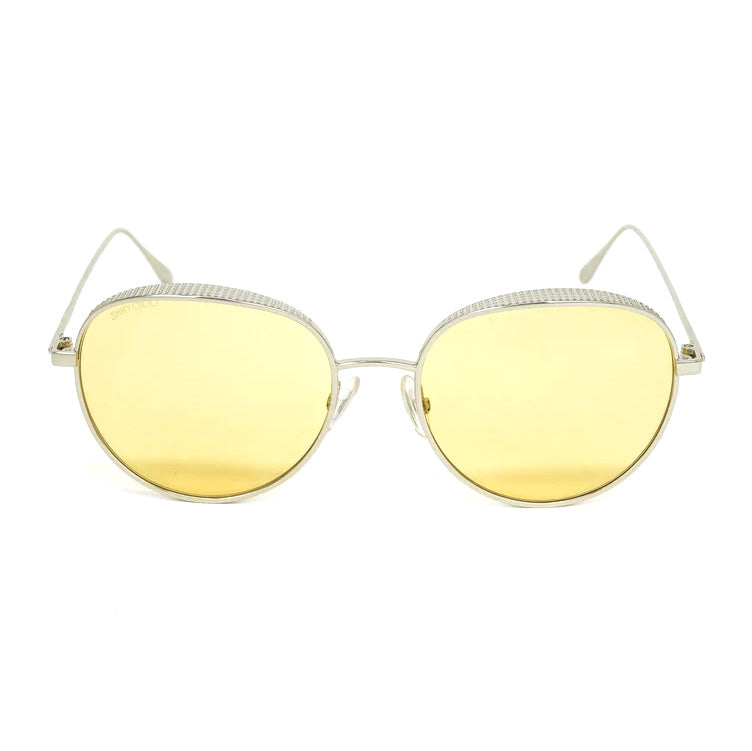 Jimmy Choo Women's Sunglasses Round Silver/Yellow ELLO/S DYG