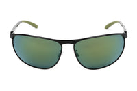 Emporio Armani Men's Sunglasses Wraparound Black/Green EA212430146R