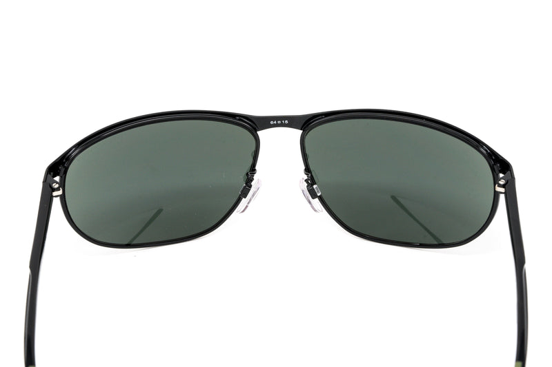 Emporio Armani Men's Sunglasses Wraparound Black/Green EA212430146R