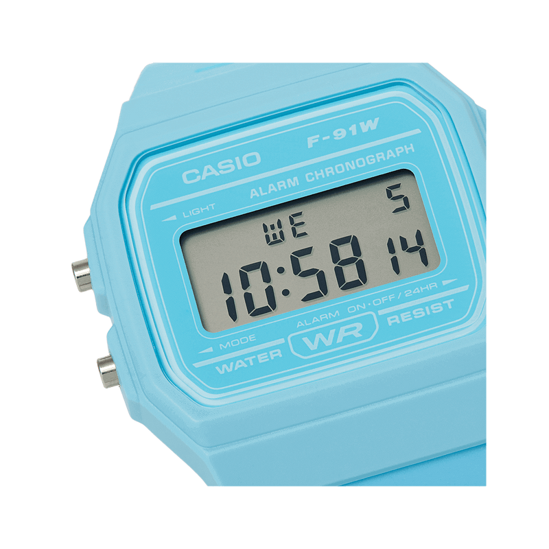 Casio Watch Classic Sports Digital Baby Blue F-91WC-2ADF