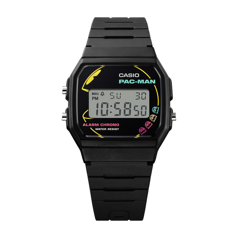 Casio PAC-MAN Unisex Digital Watch Black F-91WPC-1ADR