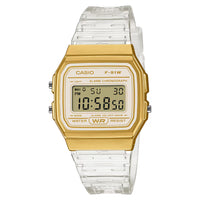 Casio Transparent Unisex Gold Digital Watch