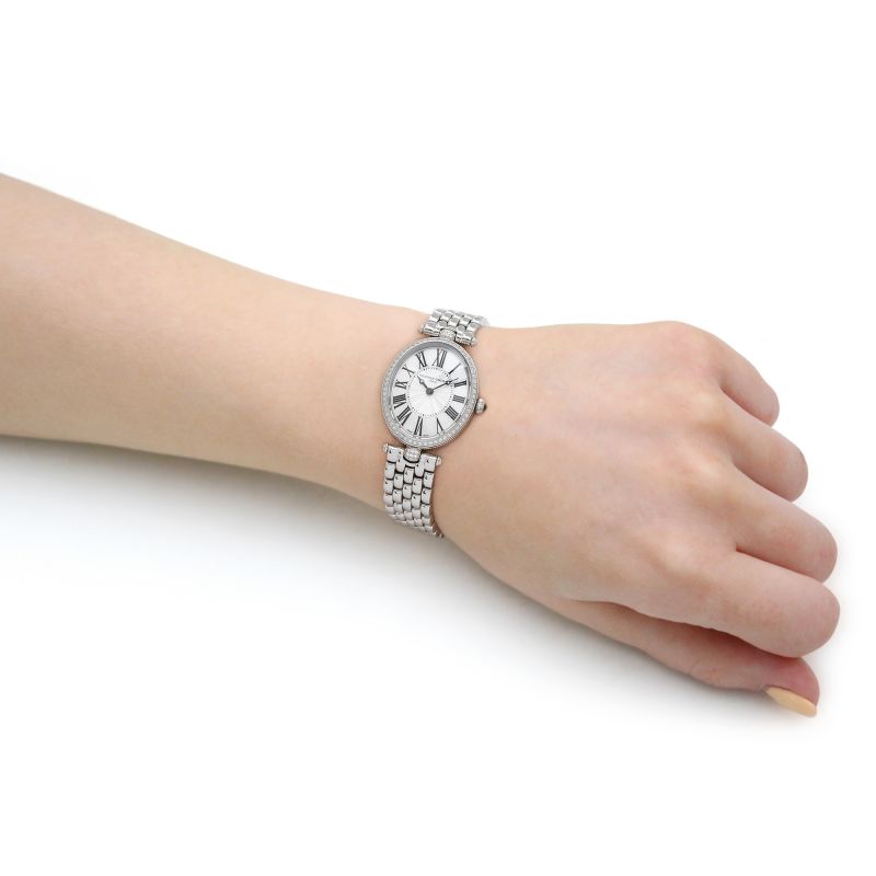 Frederique Constant Ladies Watch Art Deco Oval Mother of Pearl FC-200MPW2VD6B