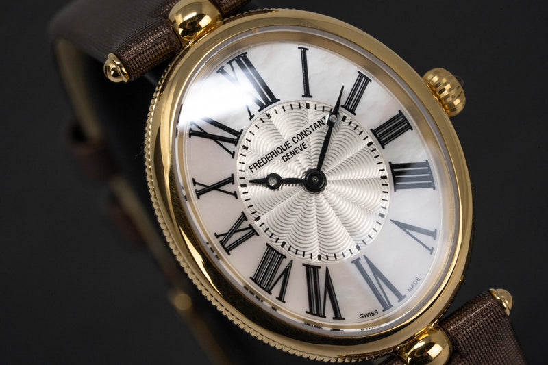 Frederique Constant Watch Ladies Art Deco Yellow Gold PVD FC-200MPW2V5