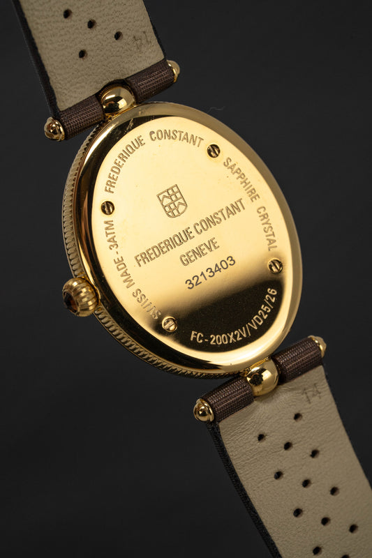 Frederique Constant Watch Ladies Art Deco Yellow Gold PVD FC-200MPW2V5