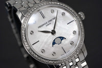 Frederique Constant Watch Slimline Moon Phase Diamond FC-206MPWD1SD6B