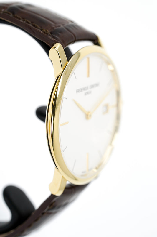 Frederique Constant Slimline Watch Yellow Gold FC-220V5S5