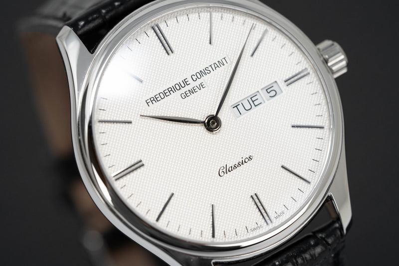 Frederique Constant Watch Men's Classic Black Leather FC-225ST5B6
