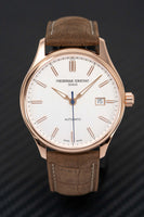 Frederique Constant Watch Classics Index Rose Gold PVD Leather FC-303NV5B4