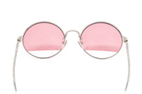 Furla Women's Sunglasses Round Gold/Pink SFU235 0579