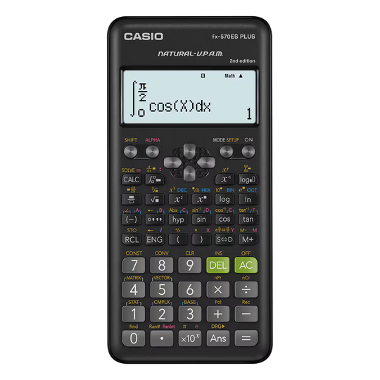 Casio Calculator FX-570ES Plus 2nd Edition 2-Line Display