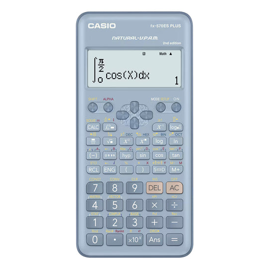 Casio Calculator FX-570ES Plus 2nd Edition Blue 2-Line Display