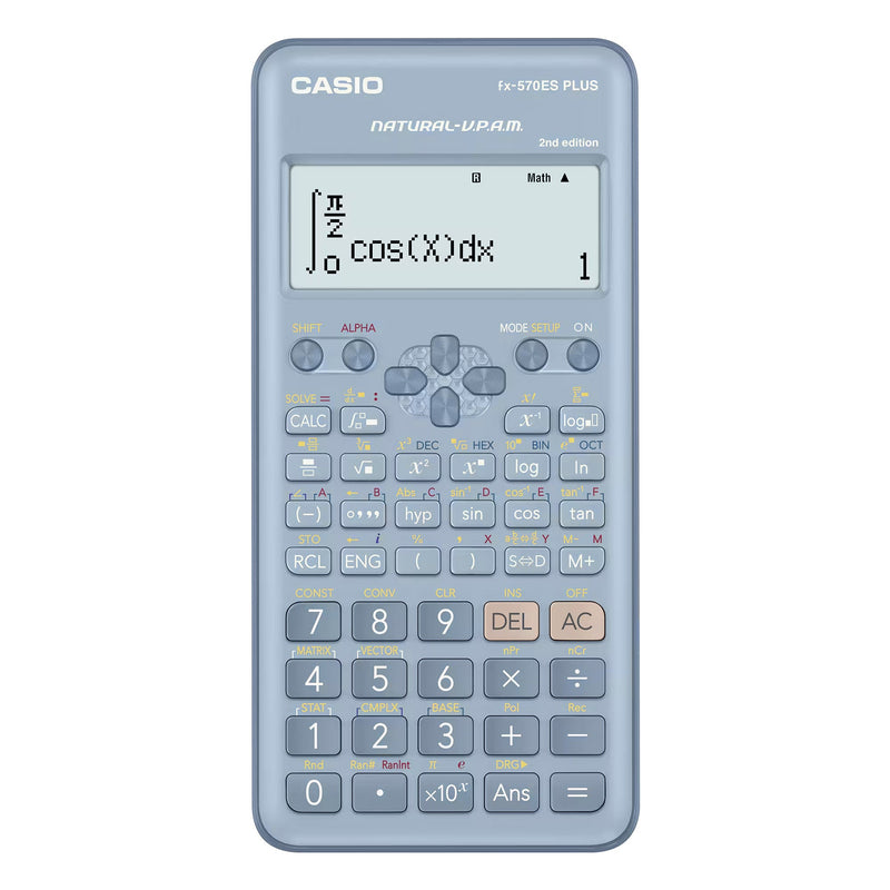 Casio Calculator FX-570ES Plus 2nd Edition Blue 2-Line Display