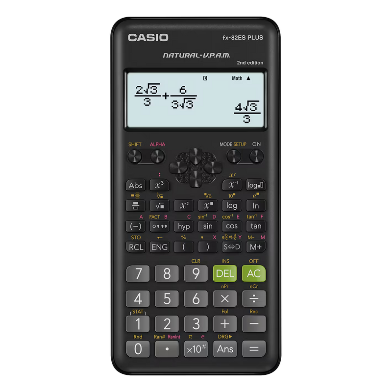Casio Calculator FX-82ESPLUS-2 2nd Edition Natural Textbook Display
