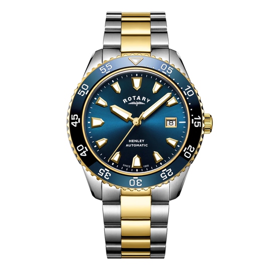 Rotary Henley Men's Two-Tone Blue Watch GB05131/05