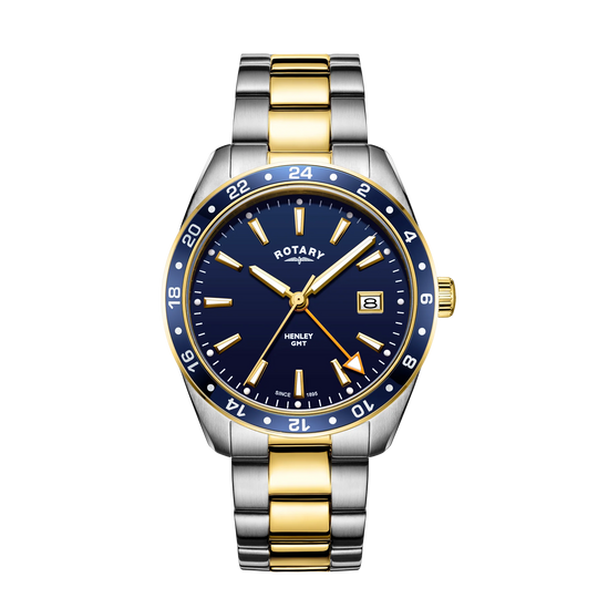 Rotary Henley GMT Men's Blue Watch GB05296/05