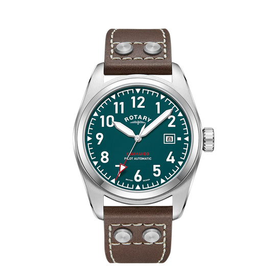Rotary RW 1895 Pilot Men's Green Watch GS05470/73