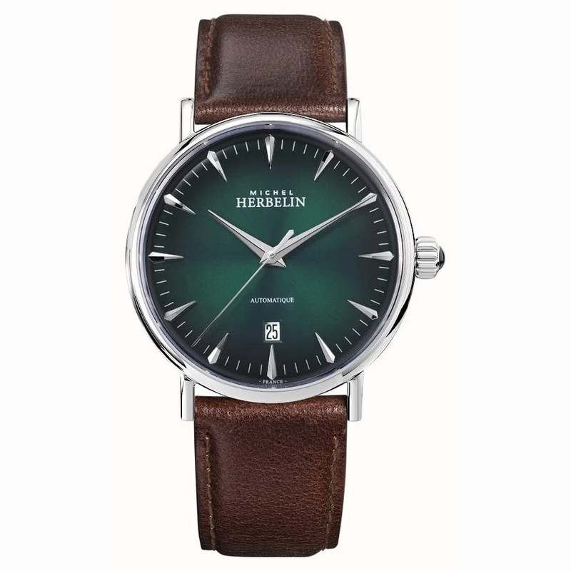 Herbelin Inspiration Automatic Men's Green Watch 1647AP16BR