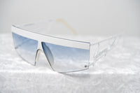 Jeremy Scott Unisex Rectangular White Grey Sunglasses 6JSSIGNATURESHADESWHITE