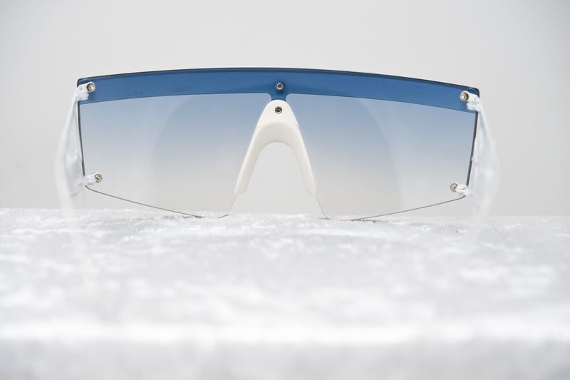 Jeremy Scott Unisex Rectangular White Grey Sunglasses 6JSSIGNATURESHADESWHITE