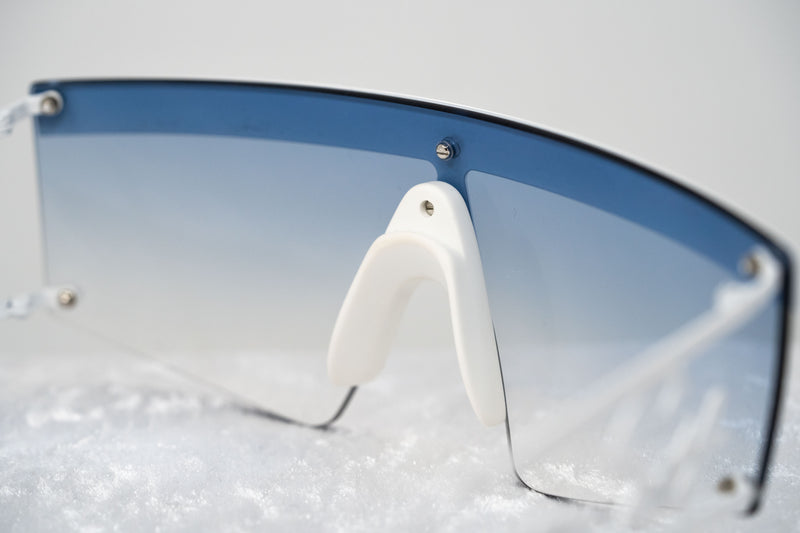 Jeremy Scott Unisex Rectangular White Grey Sunglasses 6JSSIGNATURESHADESWHITE