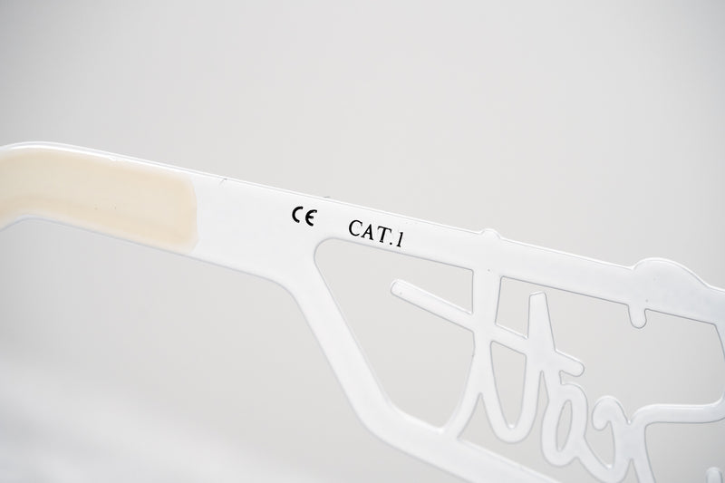 Jeremy Scott Unisex Rectangular White Grey Sunglasses 6JSSIGNATURESHADESWHITE