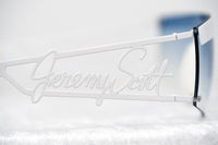 Jeremy Scott Unisex Rectangular White Grey Sunglasses 6JSSIGNATURESHADESWHITE