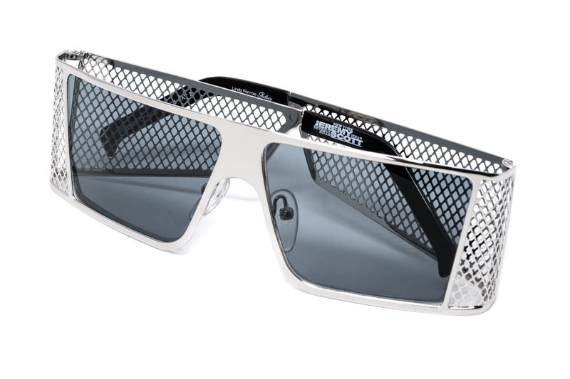 Jeremy Scott Unisex Sunglasses Corner Office Silver Special Edition
