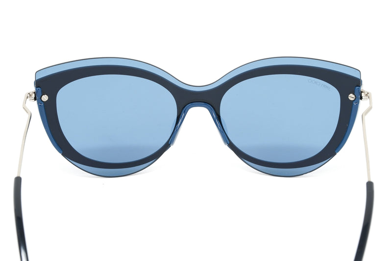 Jimmy Choo Women's Sunglasses Round Cat Eye Blue CLEA/G/S PJP