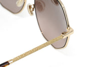 Jimmy Choo Women's Sunglasses Oversized Round Gold/Brown CORAL/G/SK 06J