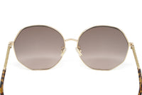 Jimmy Choo Women's Sunglasses Oversized Round Gold/Brown CORAL/G/SK 06J