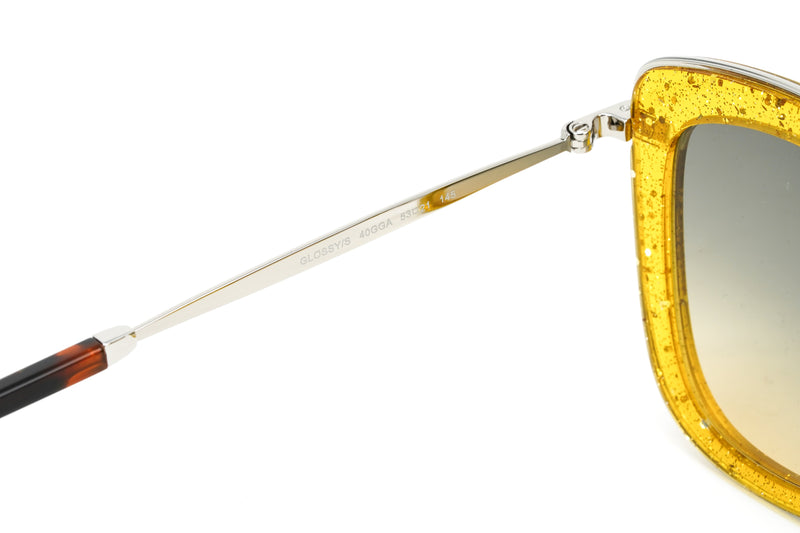 Jimmy Choo Women's Sunglasses Browline Yellow/Grey GLOSSY/S 40G