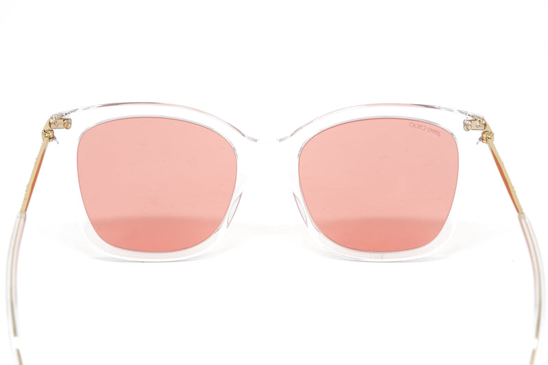 Jimmy Choo Women's Sunglasses Oversized Square Clear/Pink ELIA/S 900