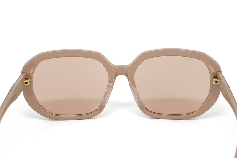 Jimmy Choo Women's Sunglasses Oversized Oval Beige/Pink KARLY/F/S FWM