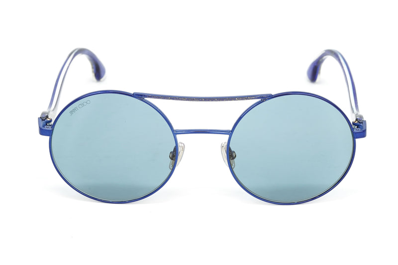 Jimmy Choo Women's Sunglasses Round Browline Blue MAELLE/S ZI9