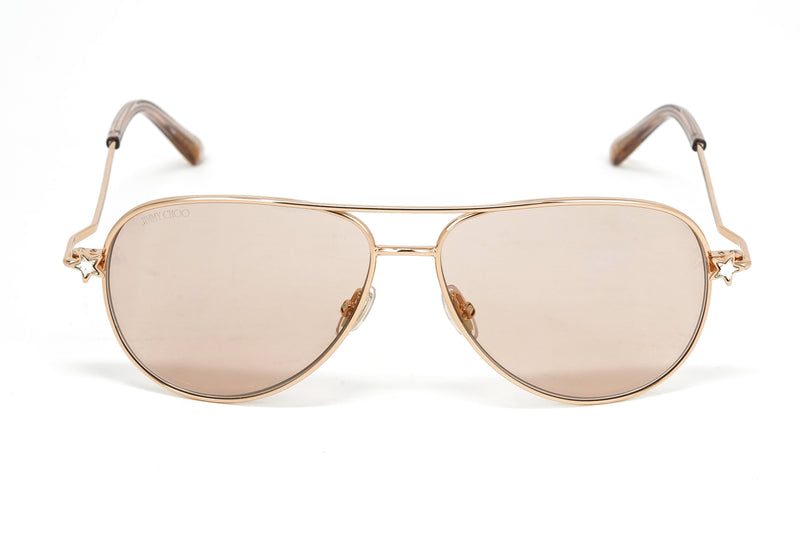 Jimmy Choo Women's Sunglasses Pilot Pink/Rose Gold SANSA/S DDB