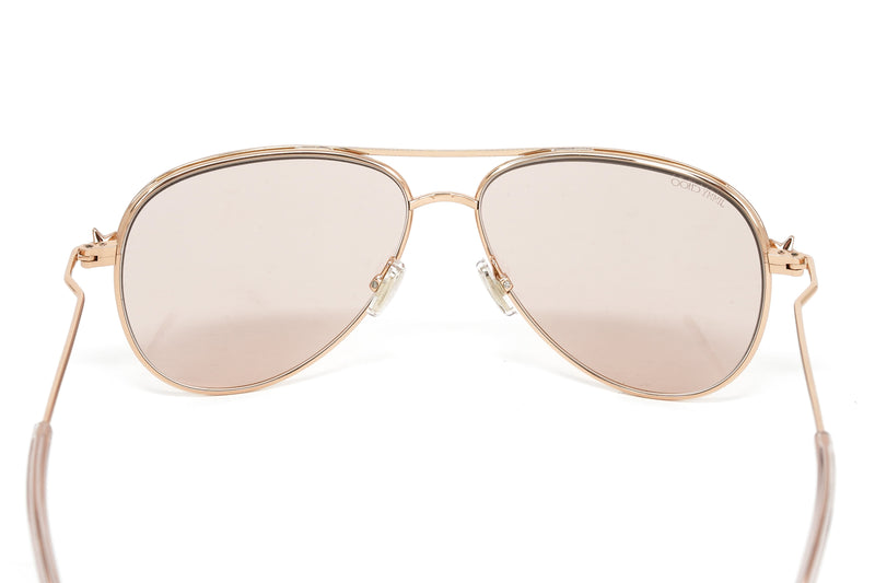 Jimmy Choo Women's Sunglasses Pilot Pink/Rose Gold SANSA/S DDB